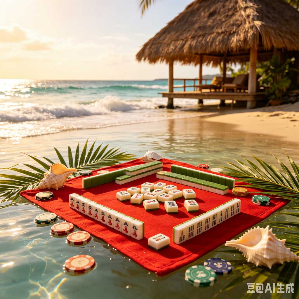 antique style mahjong set