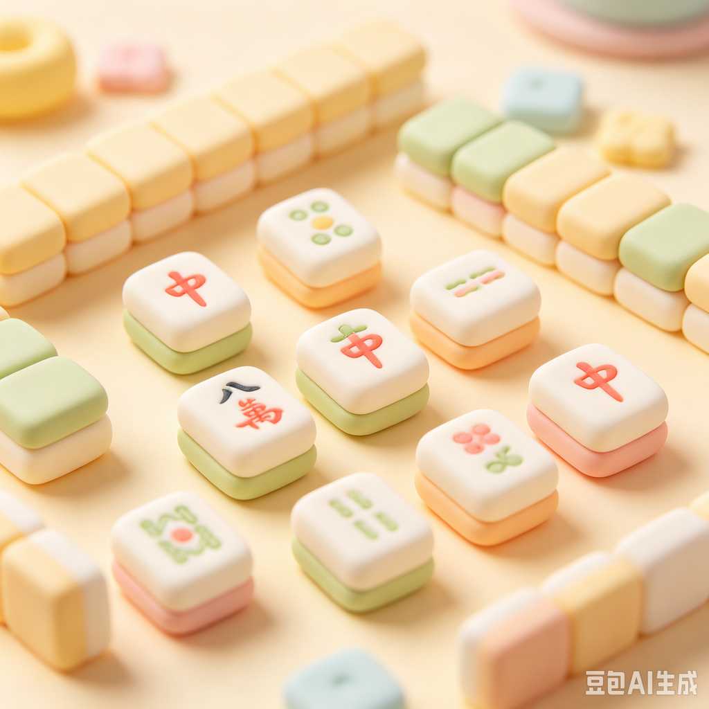 pink crystal mahjong set