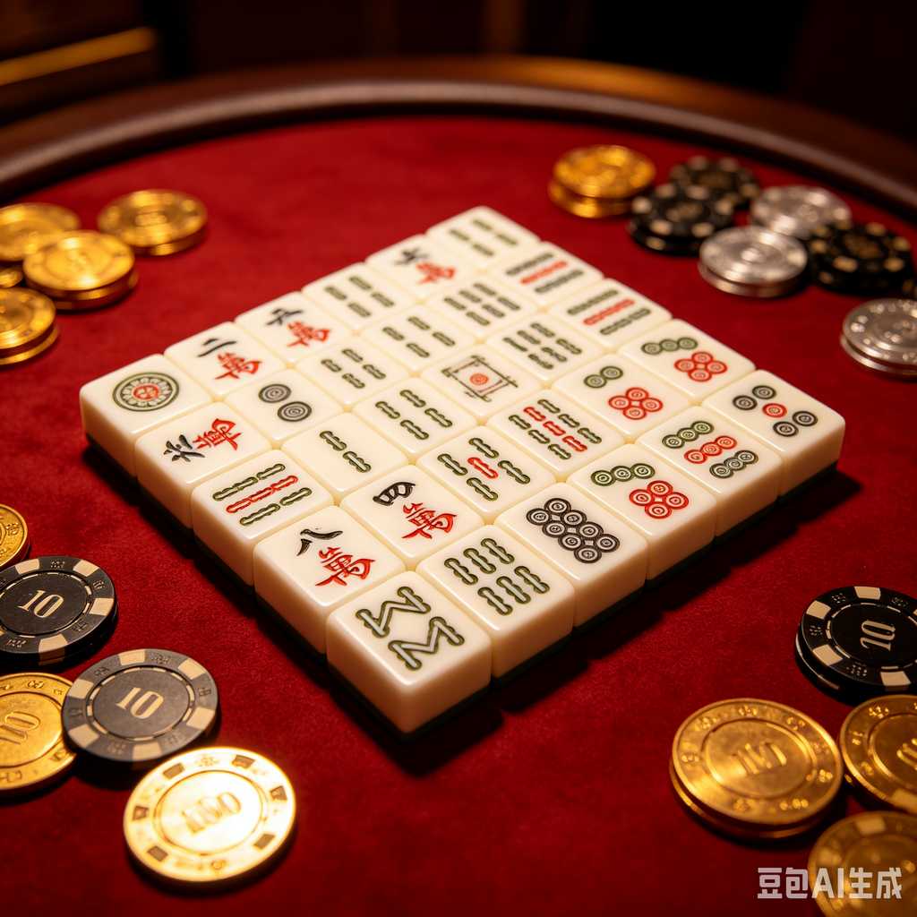floral design mahjong set
